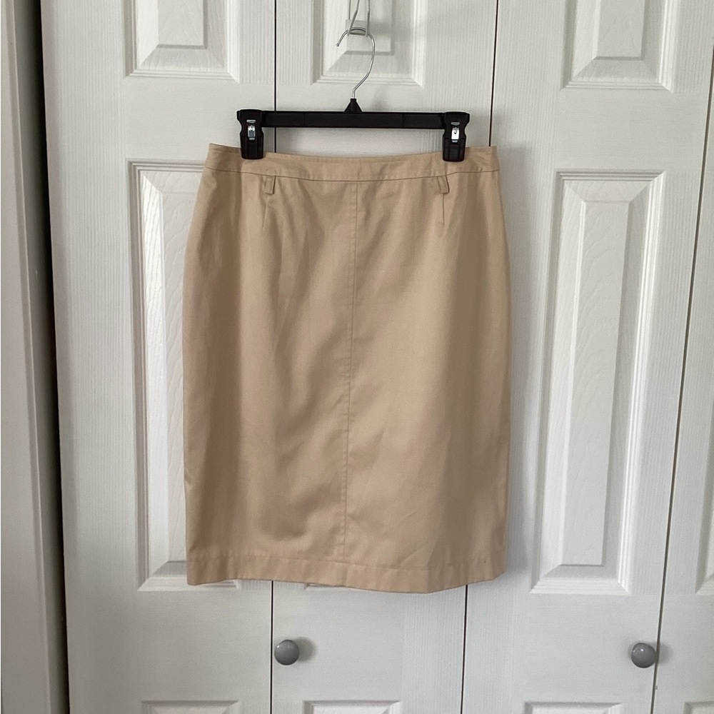 Escada Beige/Tan Pencil Skirt